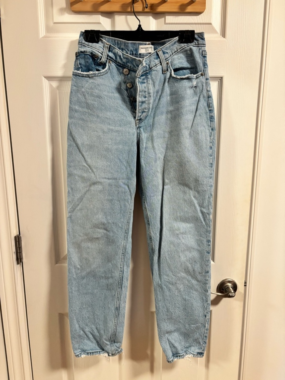 Abercrombie & Fitch Light Wash Straight Leg Jeans